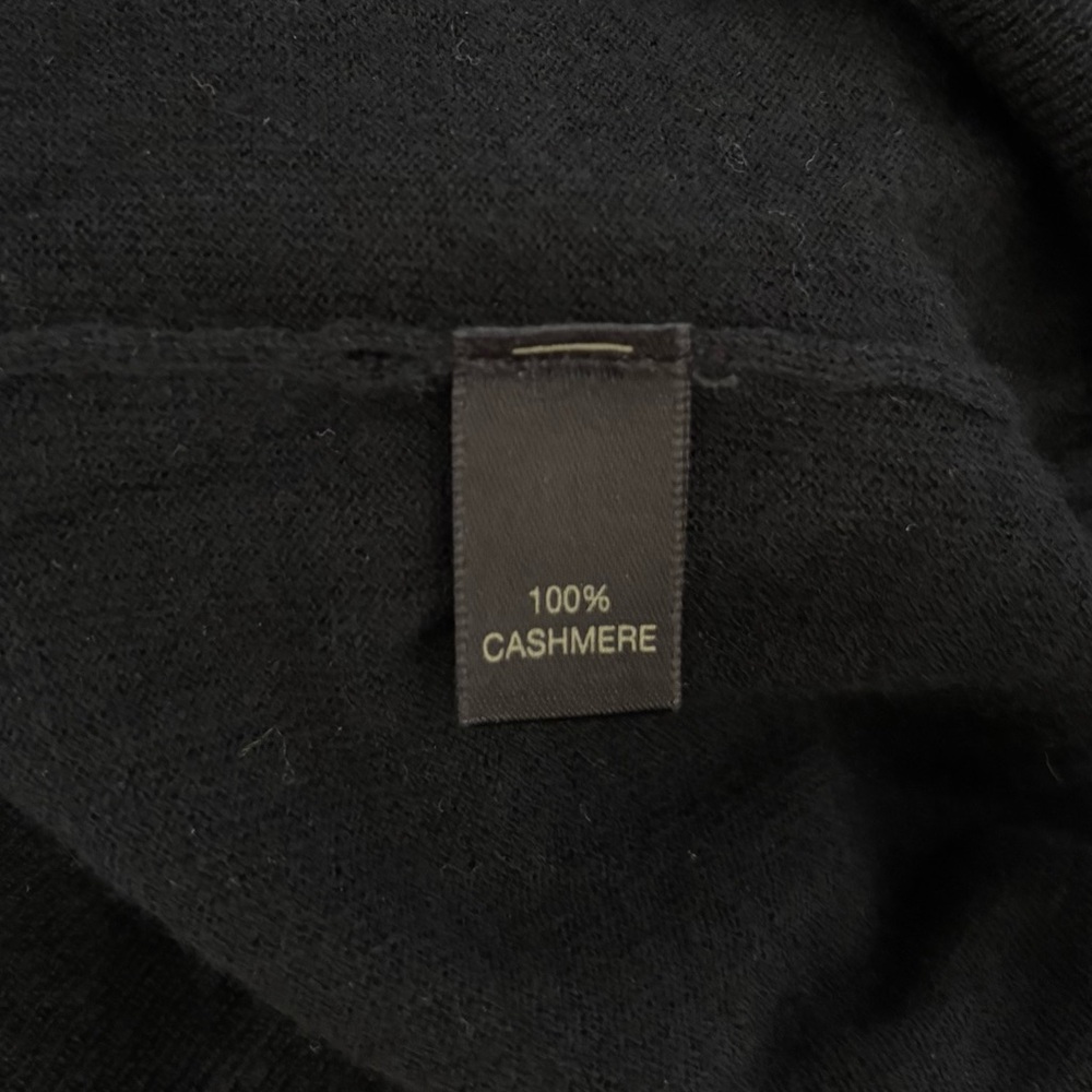 Kiki de Montparnasse Black 100% Cashmere V-neck Boyfriend Luxe Sweater Size XS - Picture 13 of 14